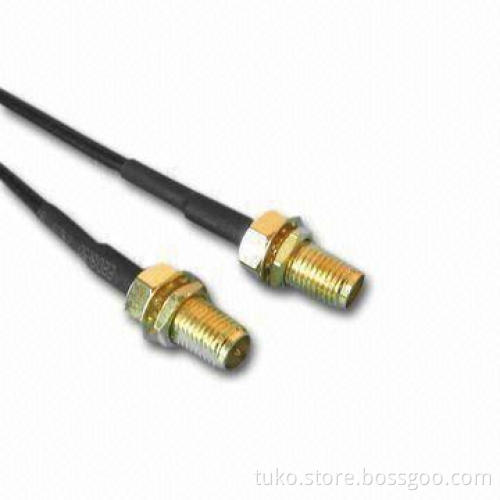 RF cable assemblies, RP-SMA female to SMA female with RG174 cable
